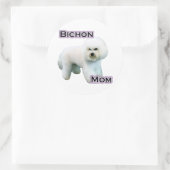 Rond Bichon Frise Mom 4 - Sticker (Sac)