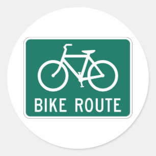 Rond Bicyclette - Route Signale Grand Sticker