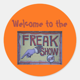 Rond Bienvenue sur le sticker freakshow