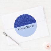 Rond Bijoux - Sapphire Nom Badge Sticker (Enveloppe)