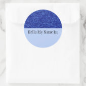 Rond Bijoux - Sapphire Nom Badge Sticker (Sac)