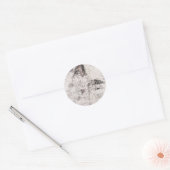 Rond Birch bark pattern classic round sticker (Enveloppe)