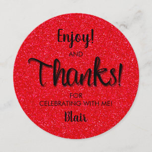 ROND Birthday Dinner Bord Dank u Kaart