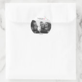 Rond Birthday Party Favor Sticker | Custom Year Number (Sac)