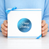 Rond Birthday Sticker | Custom Monogram