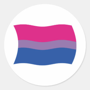 Rond Bisexual Pride Sticker Drapeau