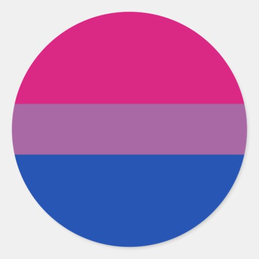 Rond Bisexuel Sticker Cercle Pride (Devant)
