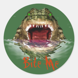 Rond Bite Me sticker