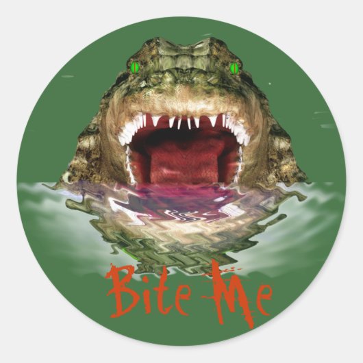 Rond Bite Me sticker (Devant)