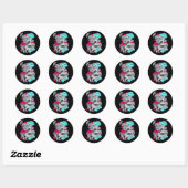Rond Bits et pièces - Sticker Surreal Puzzle faces (Feuille)