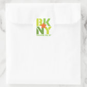 Rond BK Brooklyn Sticker vert (Sac)