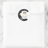Rond Black Gold Quinceañera Custom Sticker (Sac)