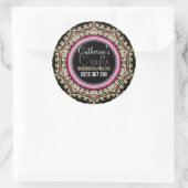 Rond Black+Gold Rose : Sticker pour produits profession (Sac)