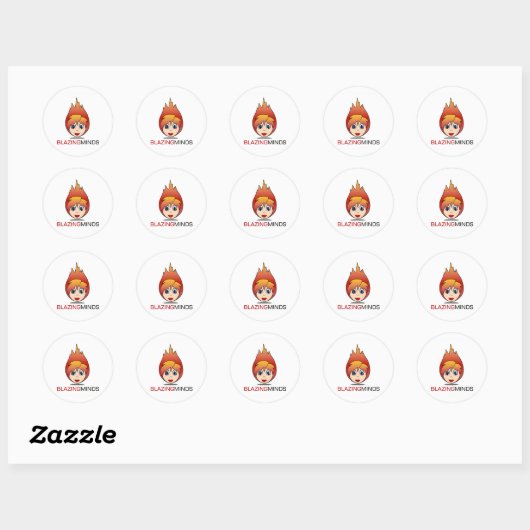 Rond Blazing Minds Sticker Sheets (Feuille)