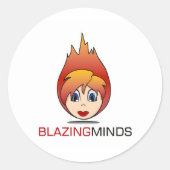 Rond Blazing Minds Sticker Sheets (Devant)