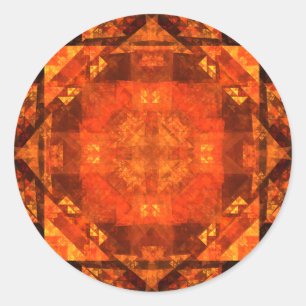 Rond Blessing Abstrait Art Round Sticker