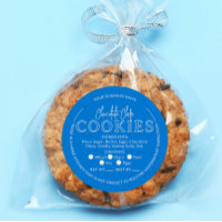 Bleu Chocolat Chip Cookies Cottage Sticker