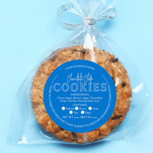 Rond Bleu Chocolat Chip Cookies Cottage Sticker