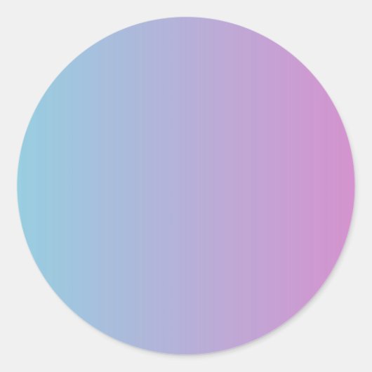 Rond Bleu et violet ombre couleurs dégradé Sticker (Devant)
