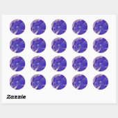 Rond Bleu mauve Sticker (Feuille)