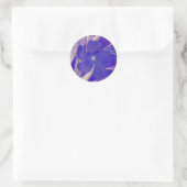Rond Bleu mauve Sticker (Sac)
