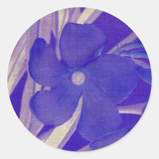 Rond Bleu mauve Sticker (Devant)