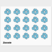 Rond Bleu Sticker (Feuille)