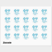 ROND BLEUE CHIP BLEU BLEUE BLOOD STICKER (Feuille)