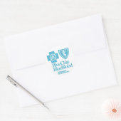 ROND BLEUE CHIP BLEU BLEUE BLOOD STICKER (Enveloppe)