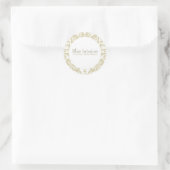Rond Bliss Chic Damask Floral Sticker (Sac)