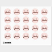 Rond Blobfish Evolution Sticker (Feuille)