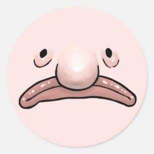 Rond Blobfish Evolution Sticker