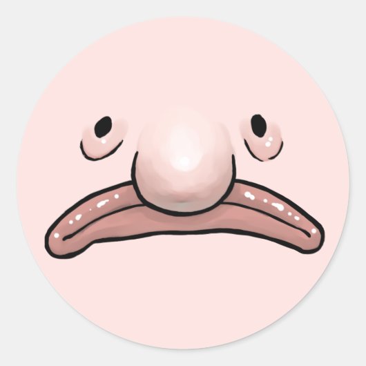 Rond Blobfish Evolution Sticker (Devant)