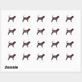 Rond Bloodhound BFF Sticker (Feuille)