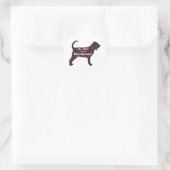 Rond Bloodhound BFF Sticker (Sac)