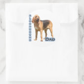 Rond Bloodhound Papa 4 - Sticker (Sac)