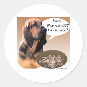 Rond Bloodhound Turkey - Sticker
