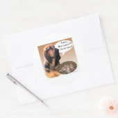 Rond Bloodhound Turkey - Sticker (Enveloppe)