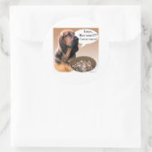 Rond Bloodhound Turkey - Sticker (Sac)