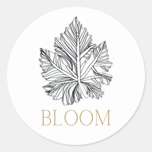 Rond BLOOM Sticker (Devant)