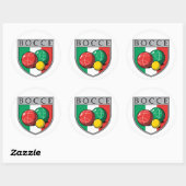 Rond Bocce Shield Round Sticker (Feuille)