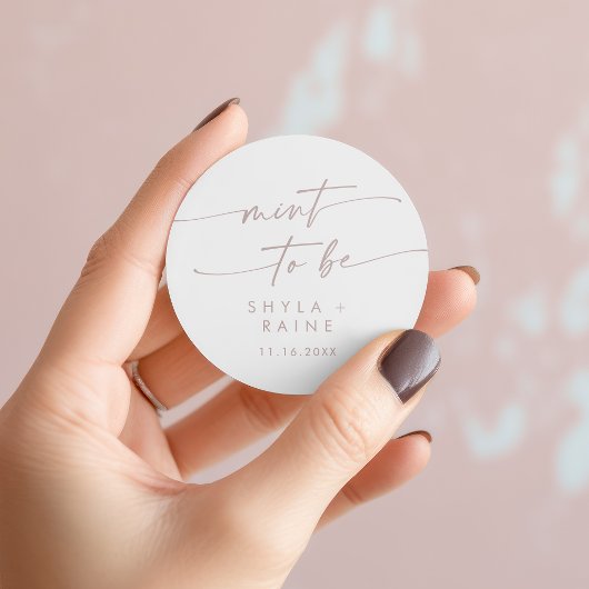 Rond Boho Chic Blush Pink Mint À Être Sticker Préférabl
