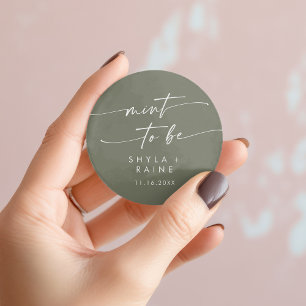 Rond Boho Chic Olive Green Mint Pour Être Sticker préfé