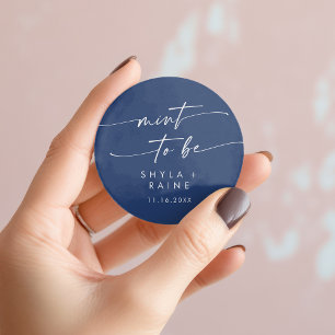 Rond Boho Chic Royal Blue Mint À Être Sticker Favorisé