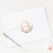 Rond Bonjour beau sticker vinyle abstrait (Enveloppe)