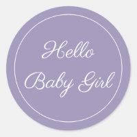 Bonjour Bébé Fille Nouveau Bébé Sticker