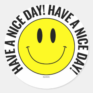 Rond Bonne journée ! Sticker Smilie
