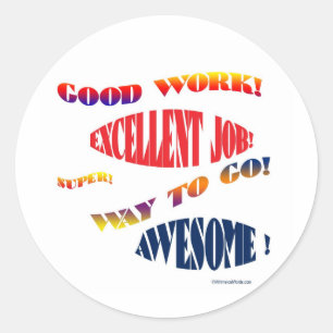 ROND BONNE STICKER DE TRAVAIL