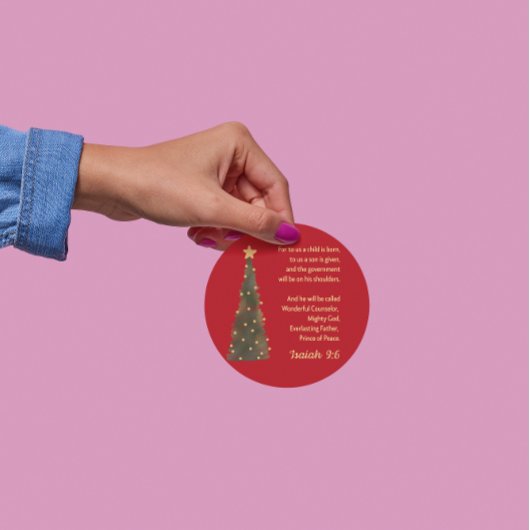 Rond Bonus: Christmas Sticker Isaiah 9:6
