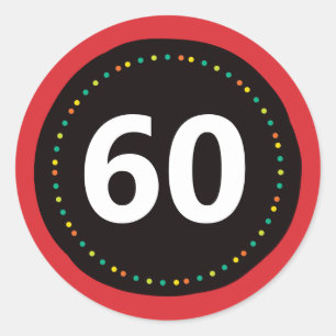 Rond Boomer Sticker Rouge